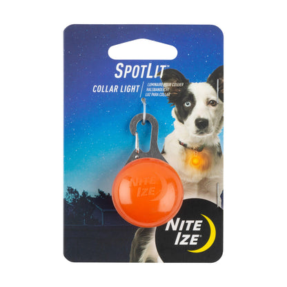 Nite Ize SpotLit Collar Light - Orange Plastic