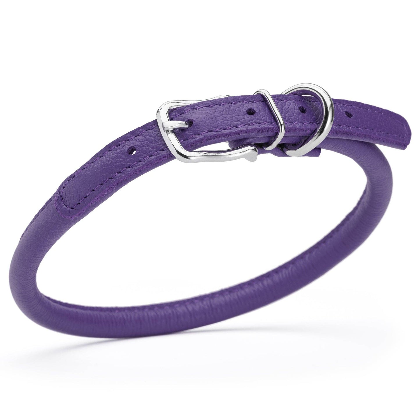 Dogline - Soft Leather Round Collar