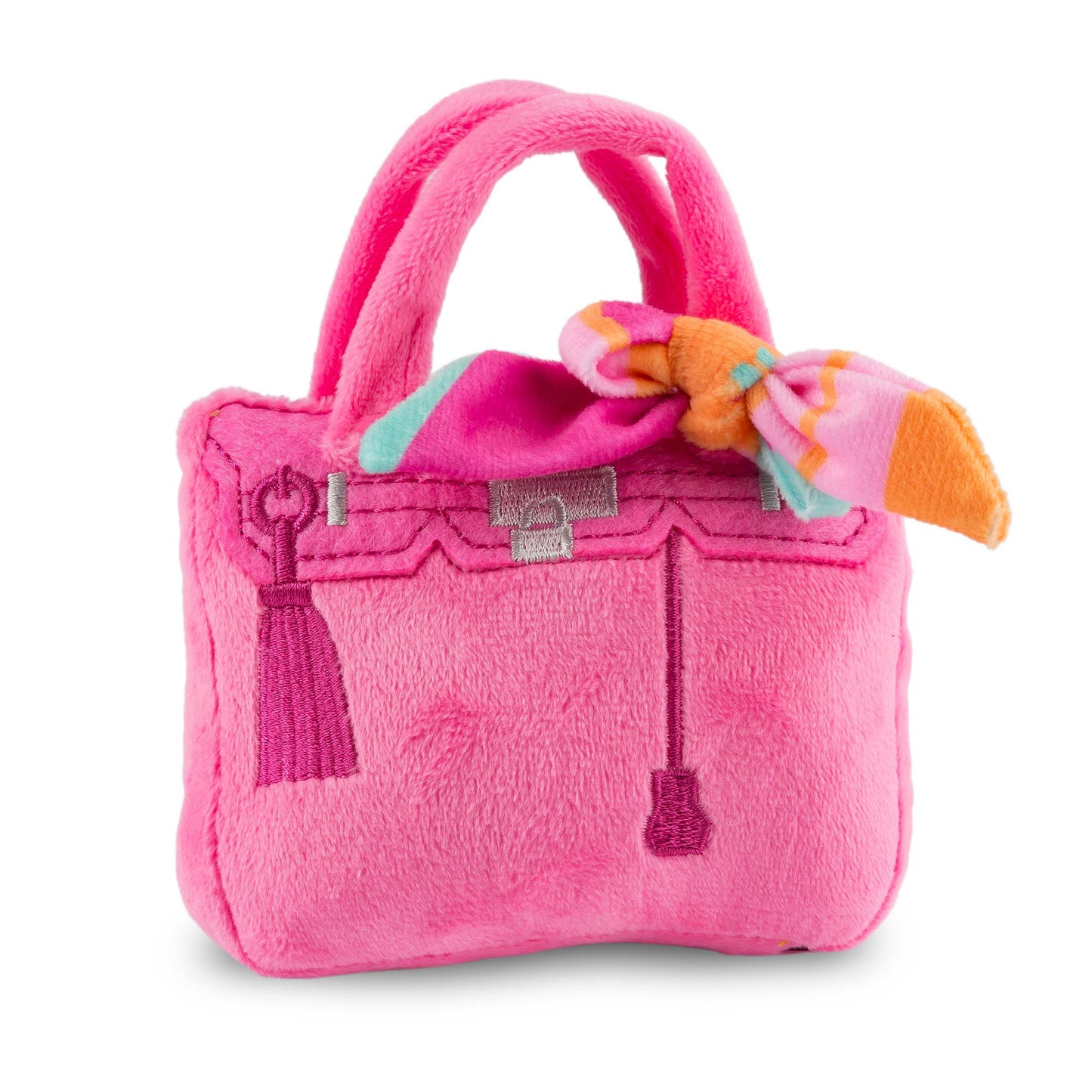 Haute Diggity Dog - Barkin Bag -  *RICH BITCH* Pink w/ Scarf - SMALL SIZE - Dog