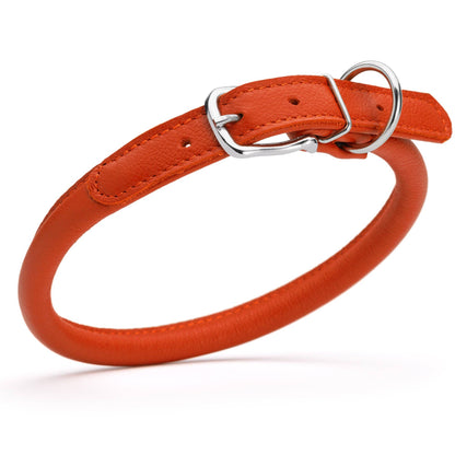 Dogline - Soft Leather Round Collar