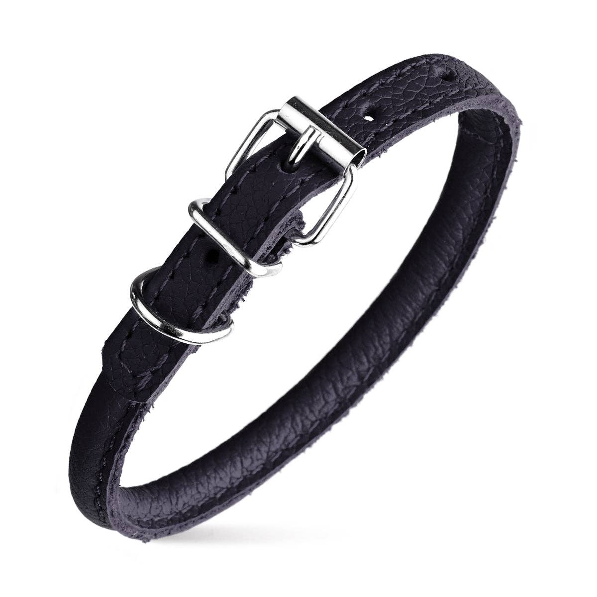 Dogline - Soft Leather Round Collar