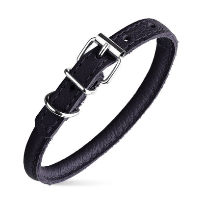 Dogline - Soft Leather Round Collar