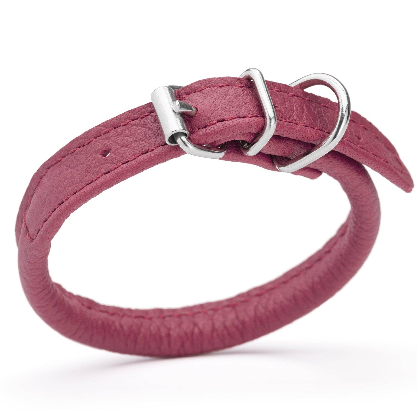 Dogline - Soft Leather Round Collar