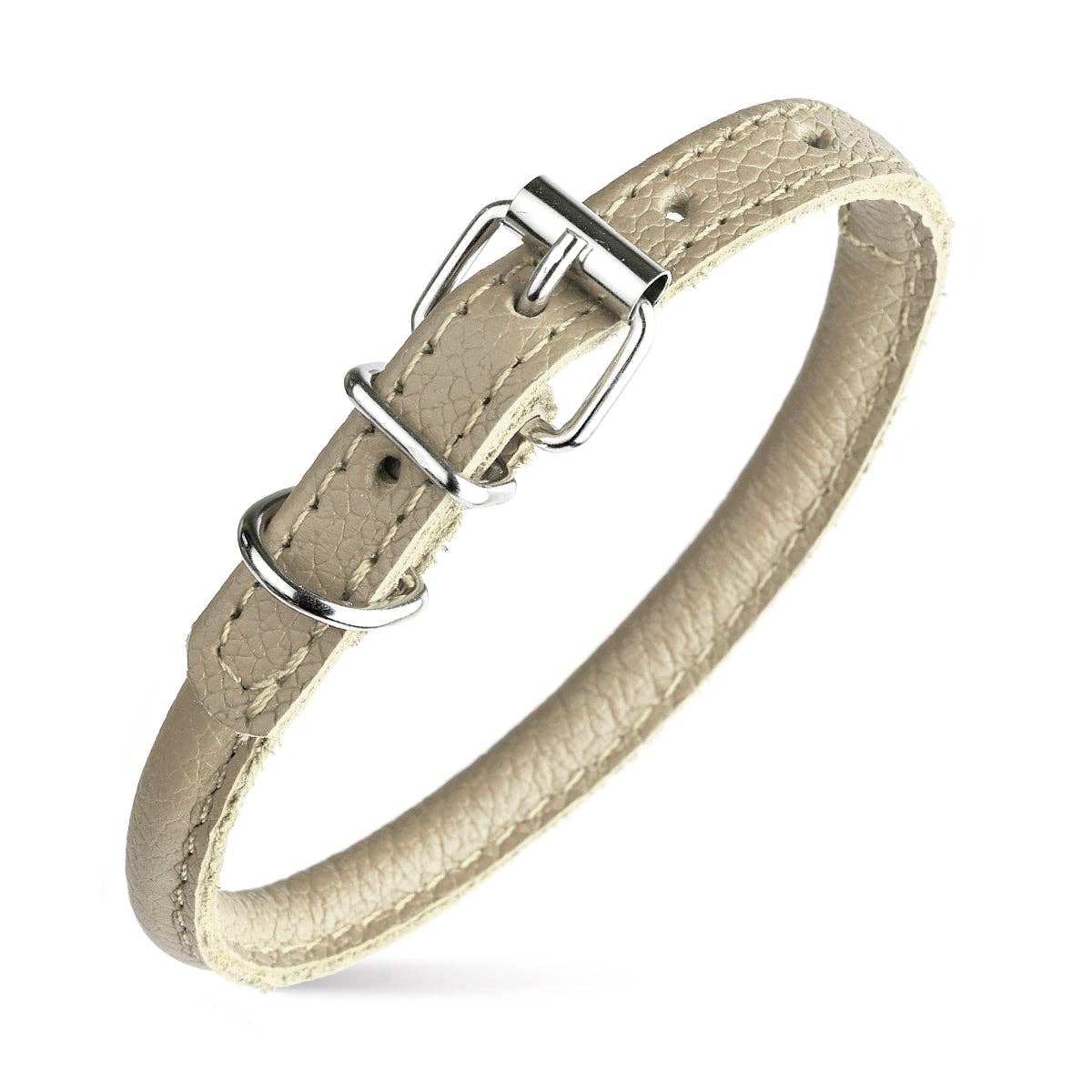 Dogline - Soft Leather Round Collar