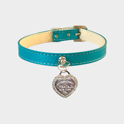 Bark Fifth Avenue - Rhinestone Heart Sniffany Dog Collar