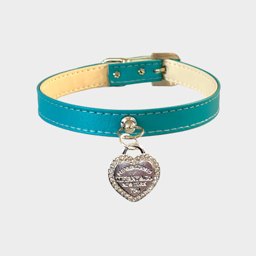 Bark Fifth Avenue - Rhinestone Heart Sniffany Dog Collar