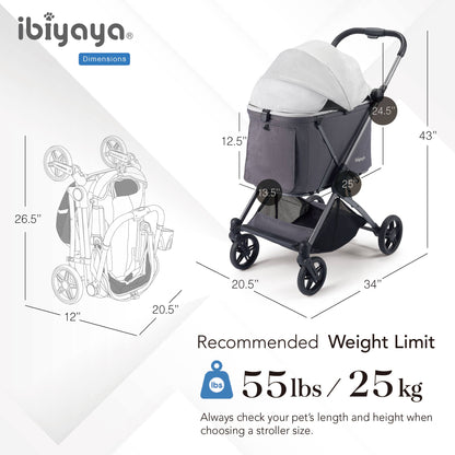 ibiyaya - Ibiyaya Maxi Deep Carriage Pet Stroller