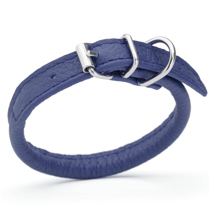 Dogline - Soft Leather Round Collar
