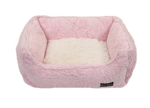 Baylee Nasco - Light Pink Mink with Cream Shag Lounge Bed
