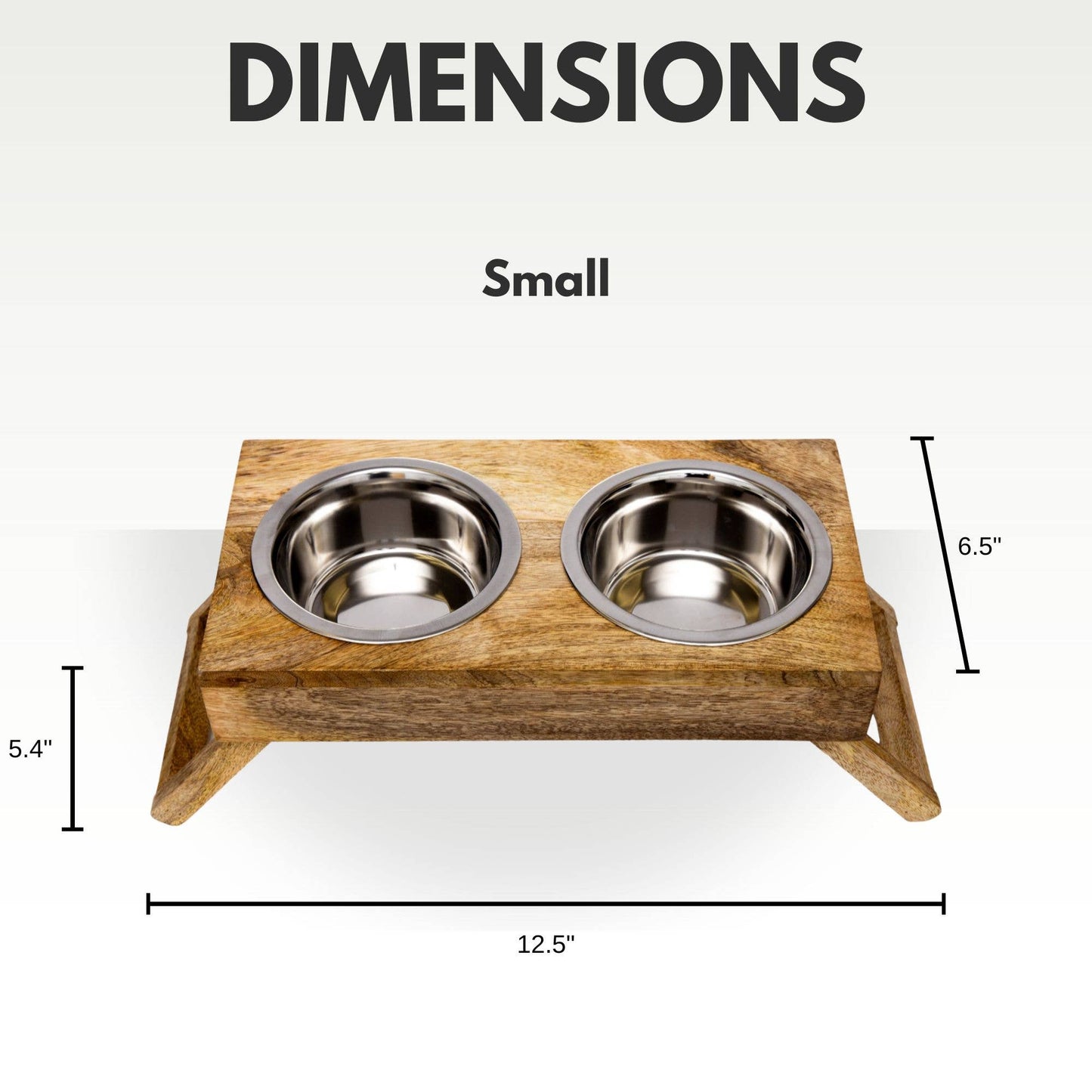 Jojo Modern Pets - Eco-Friendly Elevated Dog Wood Feeder in Natural Wood Finish