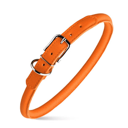 Dogline - Soft Leather Round Collar