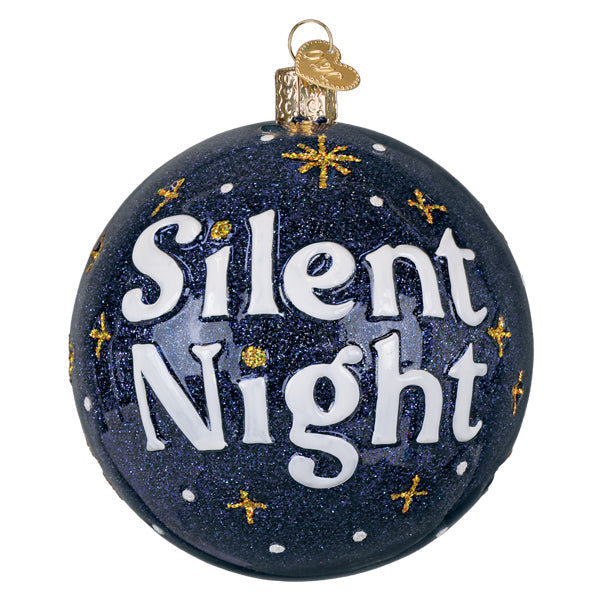 Silent Night Round Ornament