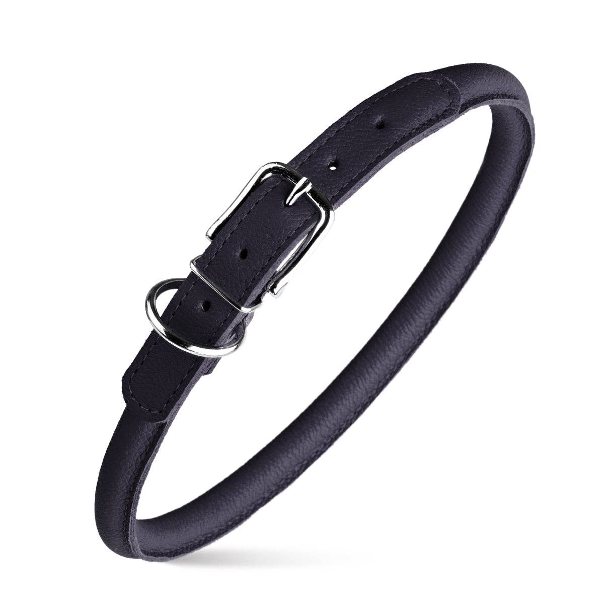 Dogline - Soft Leather Round Collar