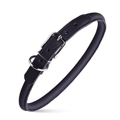 Dogline - Soft Leather Round Collar