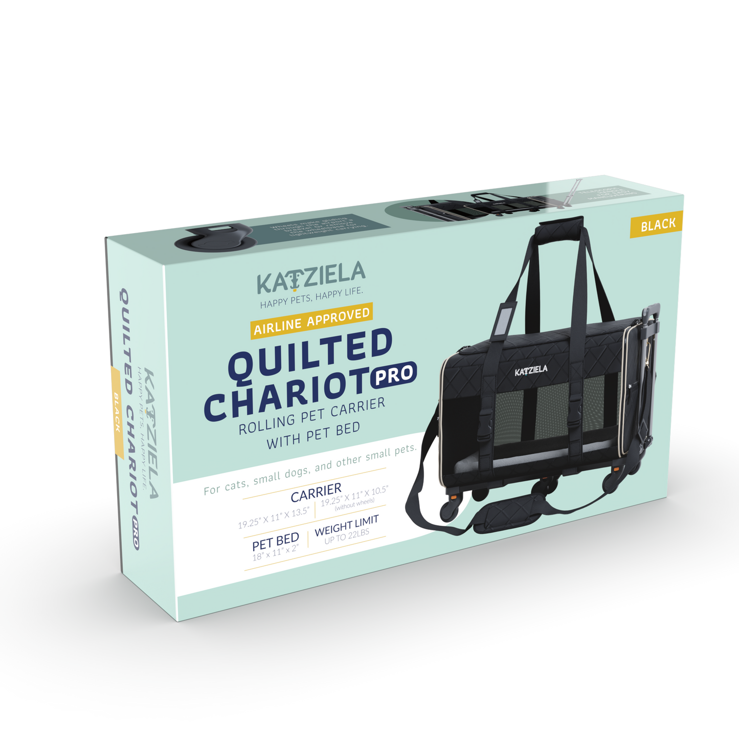 Katziela - Katziela® Quilted Chariot PRO Pet Carrier