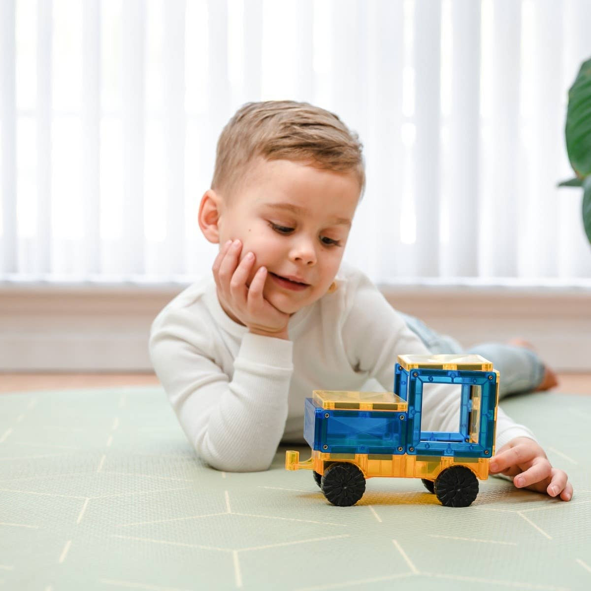 CONNETIX Magnetic Tiles Rainbow Car Pack - 2 Pcs