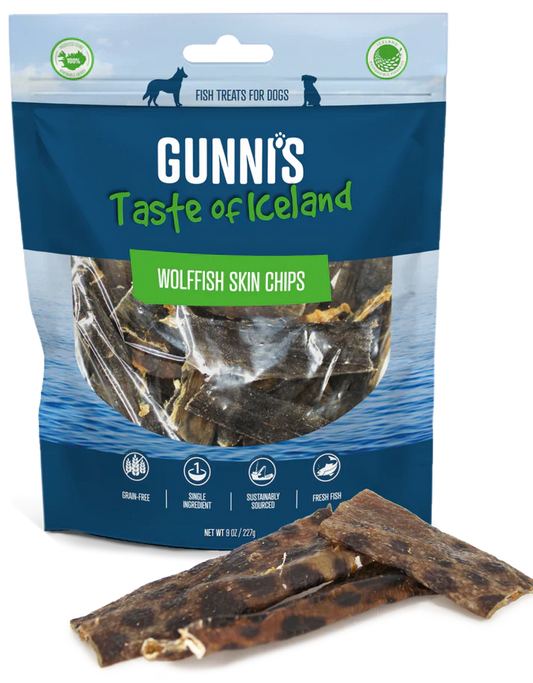 Gunni's Taste of iceland Wolffish Skin Chips