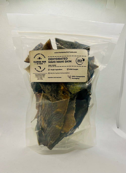 Florida Man Pet Treats - Dehydrated Mahi Mahi Chips (Small Dogs & Cats)