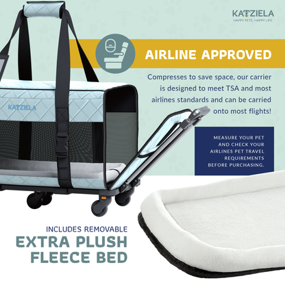Katziela - Katziela® Quilted Chariot PRO Pet Carrier