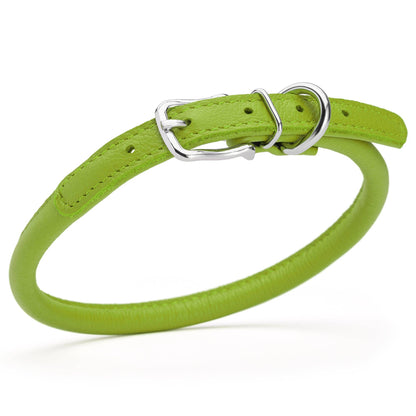 Dogline - Soft Leather Round Collar