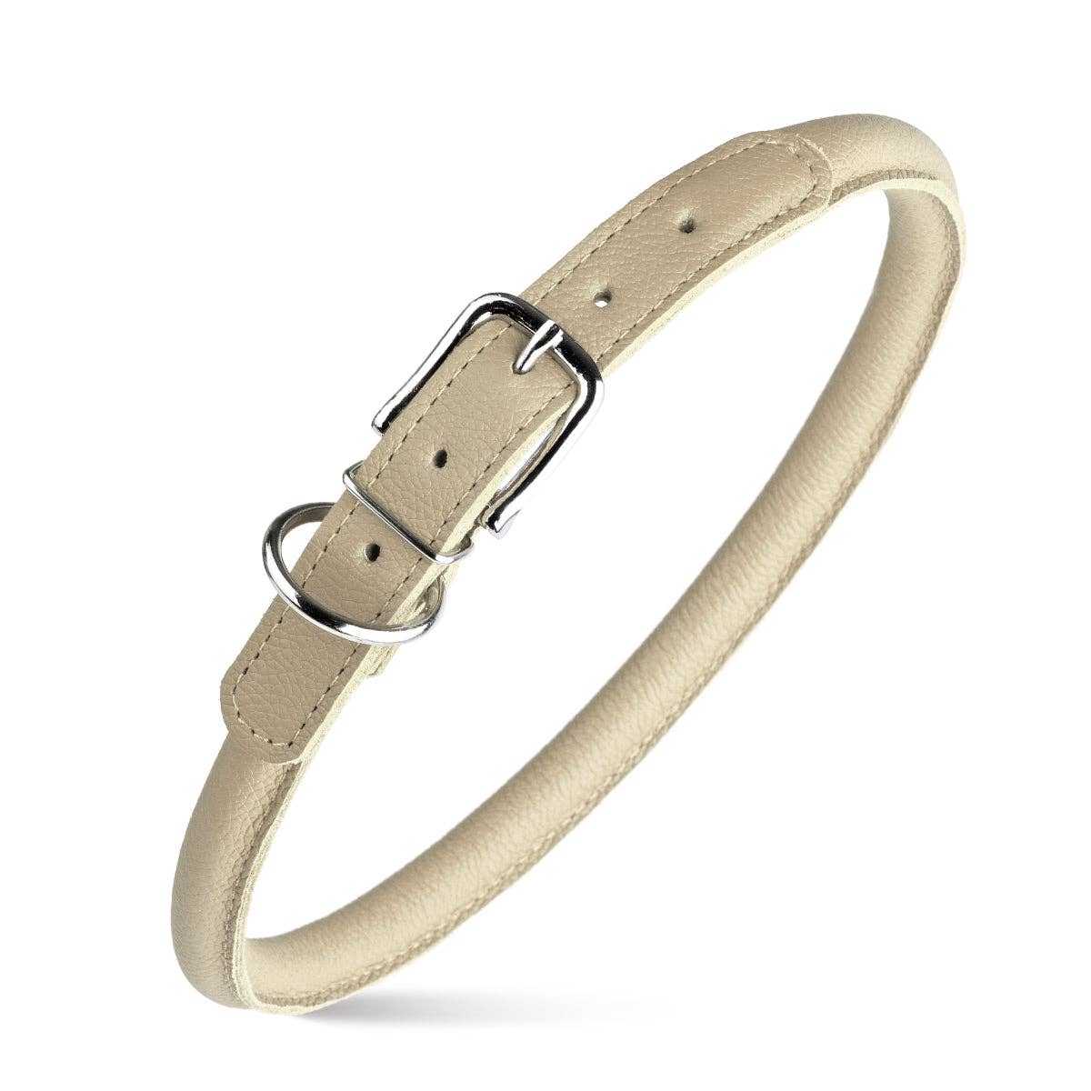 Dogline - Soft Leather Round Collar