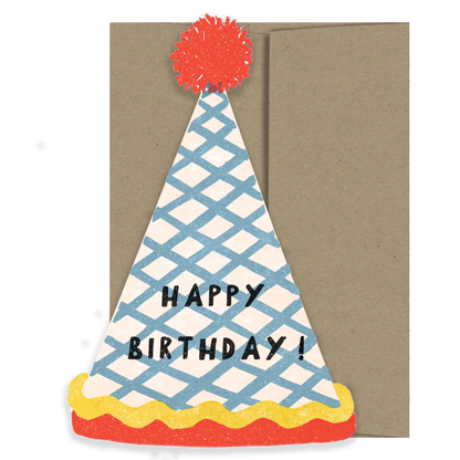 Birthday Hat Birthday Collection - Die Cut Card