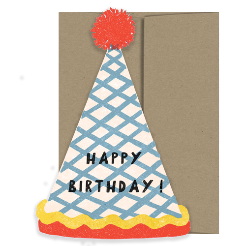 Birthday Hat Birthday Collection - Die Cut Card
