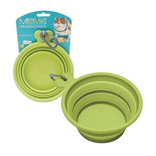 Messy Mutts Silicone Collapsible Bowl - Green