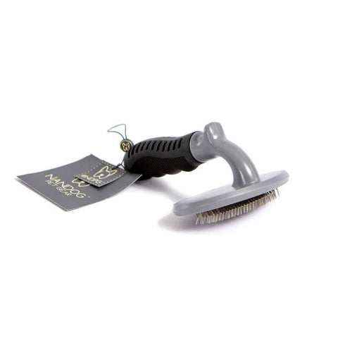 NANDOG FLORIDA - Black Round Handle Grooming Brush