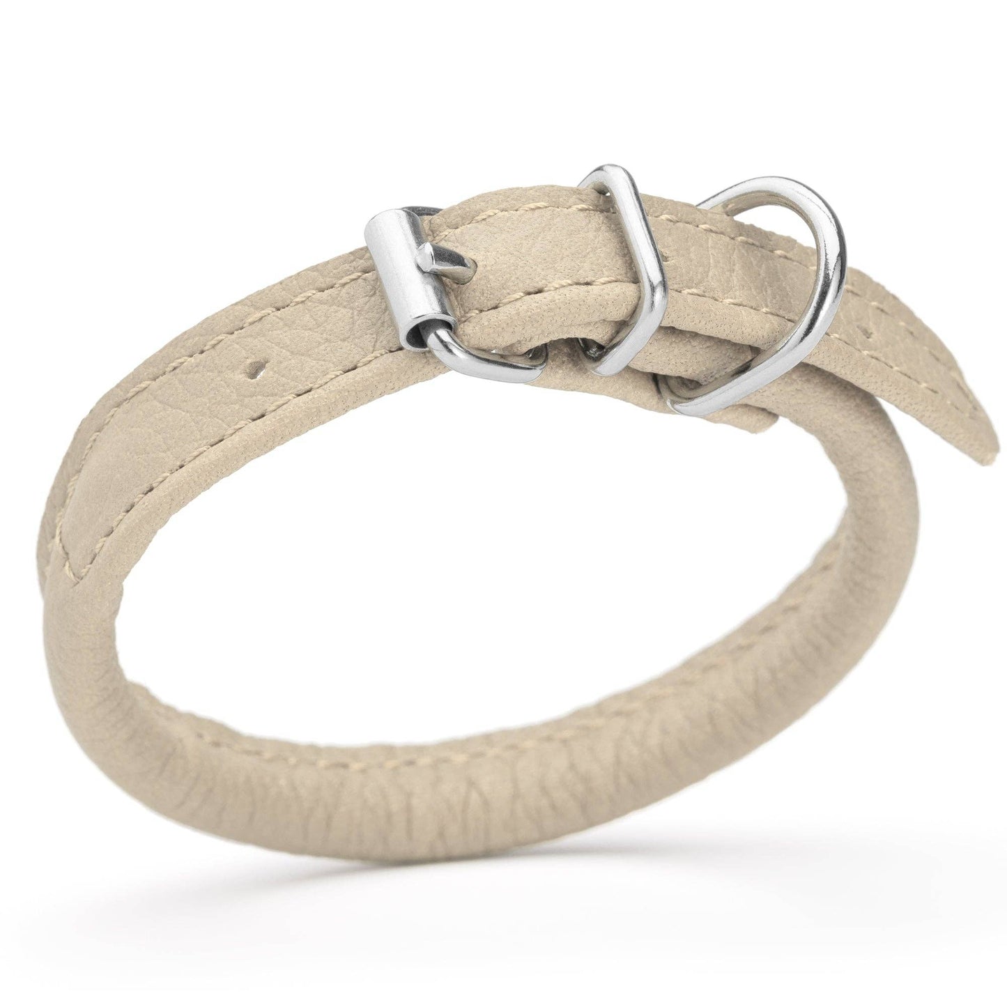 Dogline - Soft Leather Round Collar