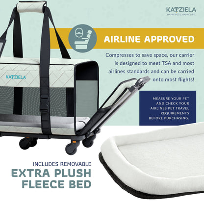 Katziela - Katziela® Quilted Chariot PRO Pet Carrier