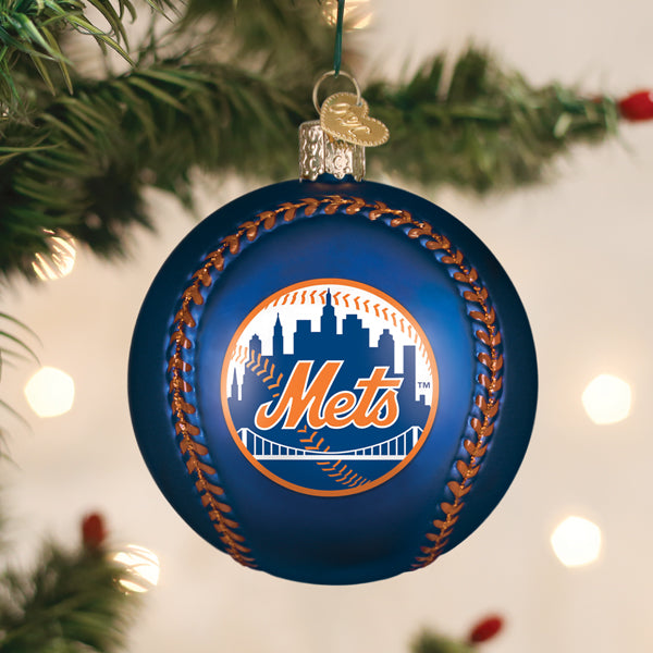 Mets Baseball Ornament