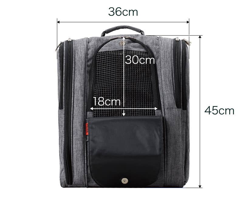 Prefer Pets Travel Gear - Adventure Backpack - Black