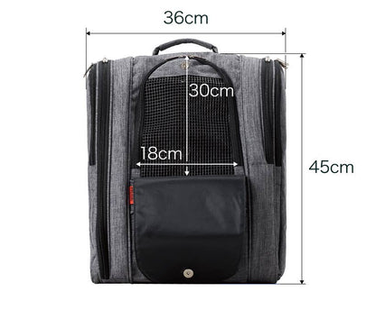 Prefer Pets Travel Gear - Adventure Backpack - Black