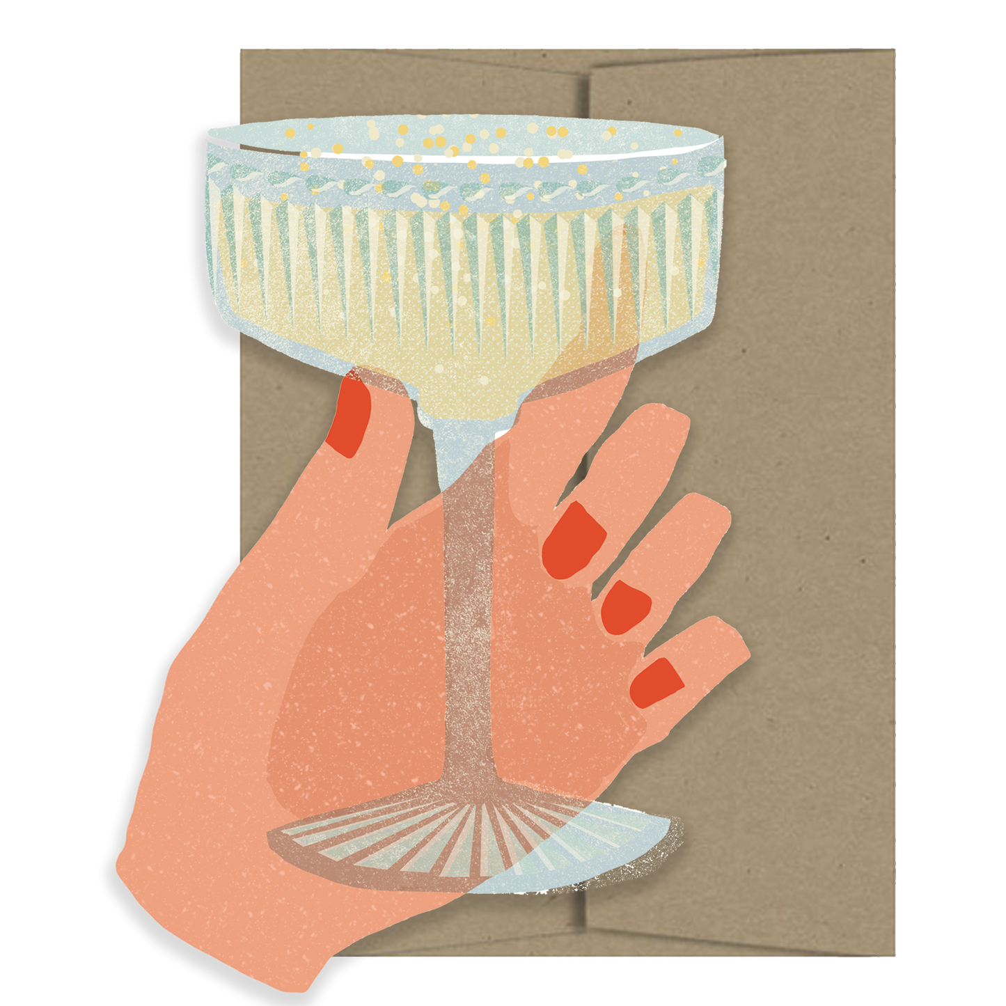 Coupe Chin-Chin - Die Cut Card