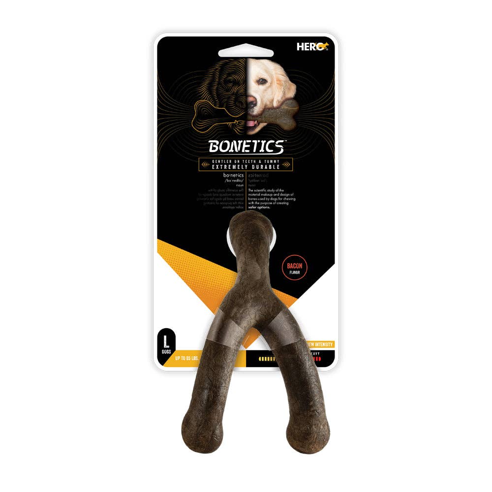 Caitec Inc - Hero Bonetics™ Wishbone Dog Chew Toy