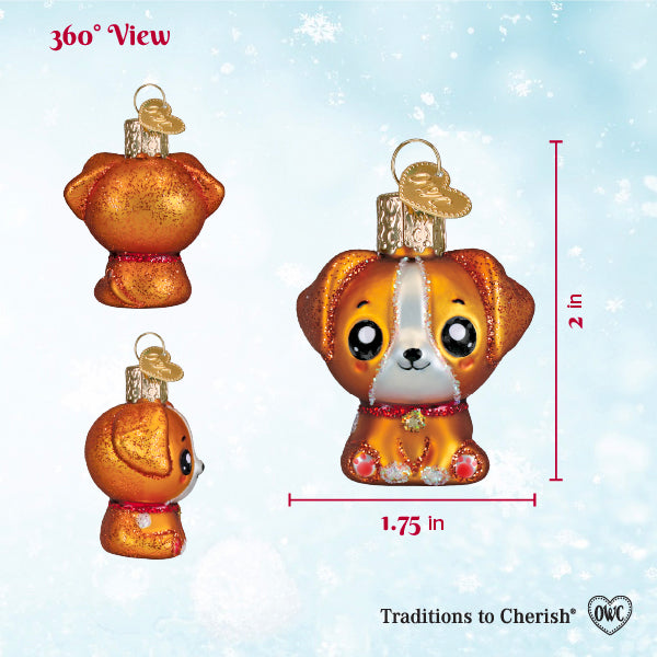 Mini Kawaii Dog Ornament
