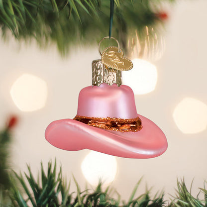 Mini Cowgirl Hat Ornament