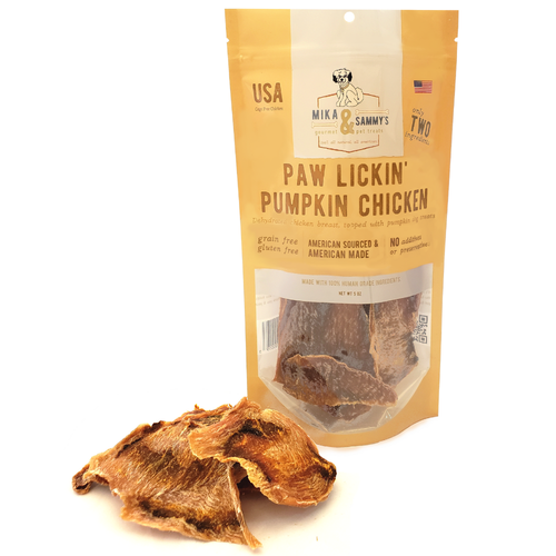 Mika & Sammy's Paw Lickin' Pumpkin Chicken Treats