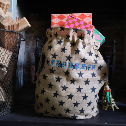 Christmas Star Sack -Black