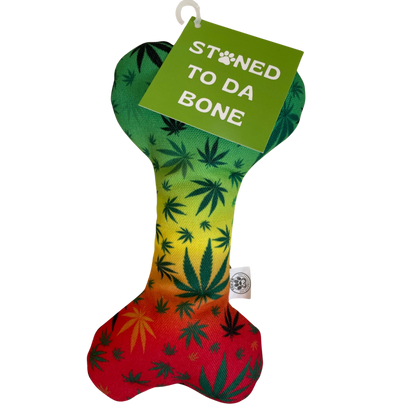 PAW:20 - Stoned to da Bone 420 Dog Toy 🐶  Marijuana, Weed Themed