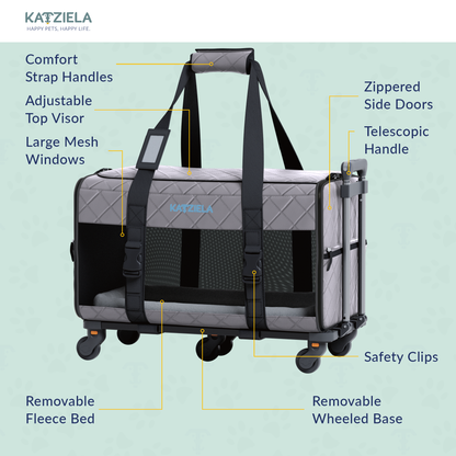 Katziela - Katziela® Quilted Chariot PRO Pet Carrier