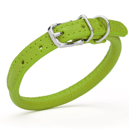 Dogline - Soft Leather Round Collar
