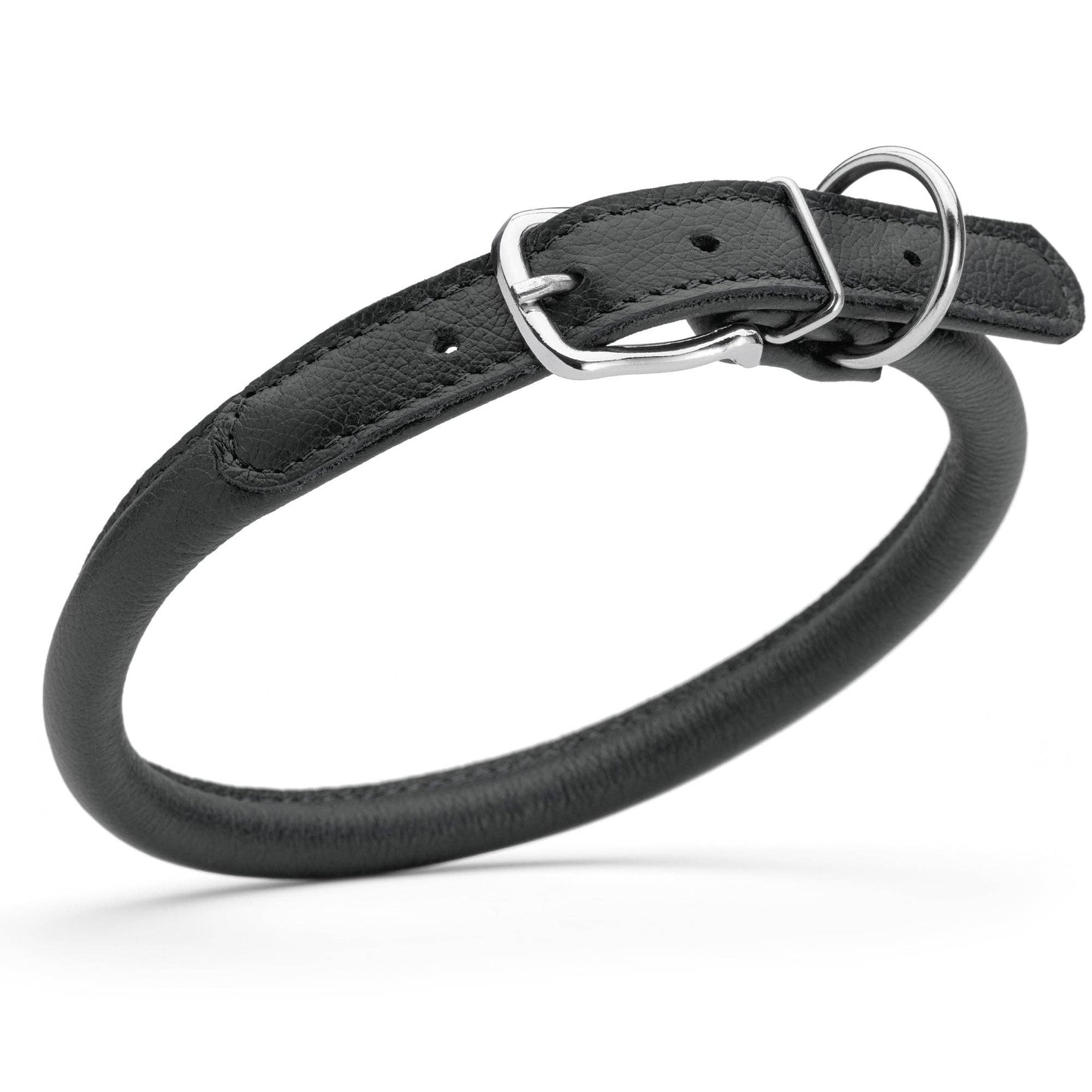 Dogline - Soft Leather Round Collar