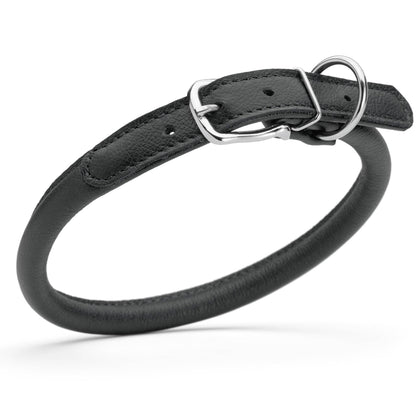 Dogline - Soft Leather Round Collar
