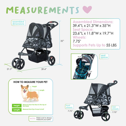 Petique - Durable Pet Stroller