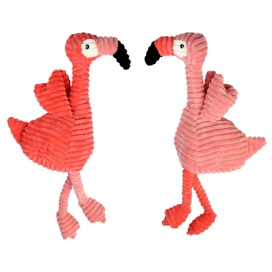 Flamingo Plush Dog Toy 17"