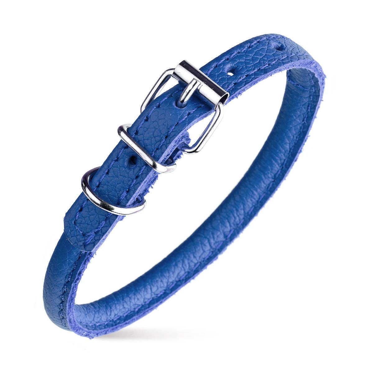 Dogline - Soft Leather Round Collar