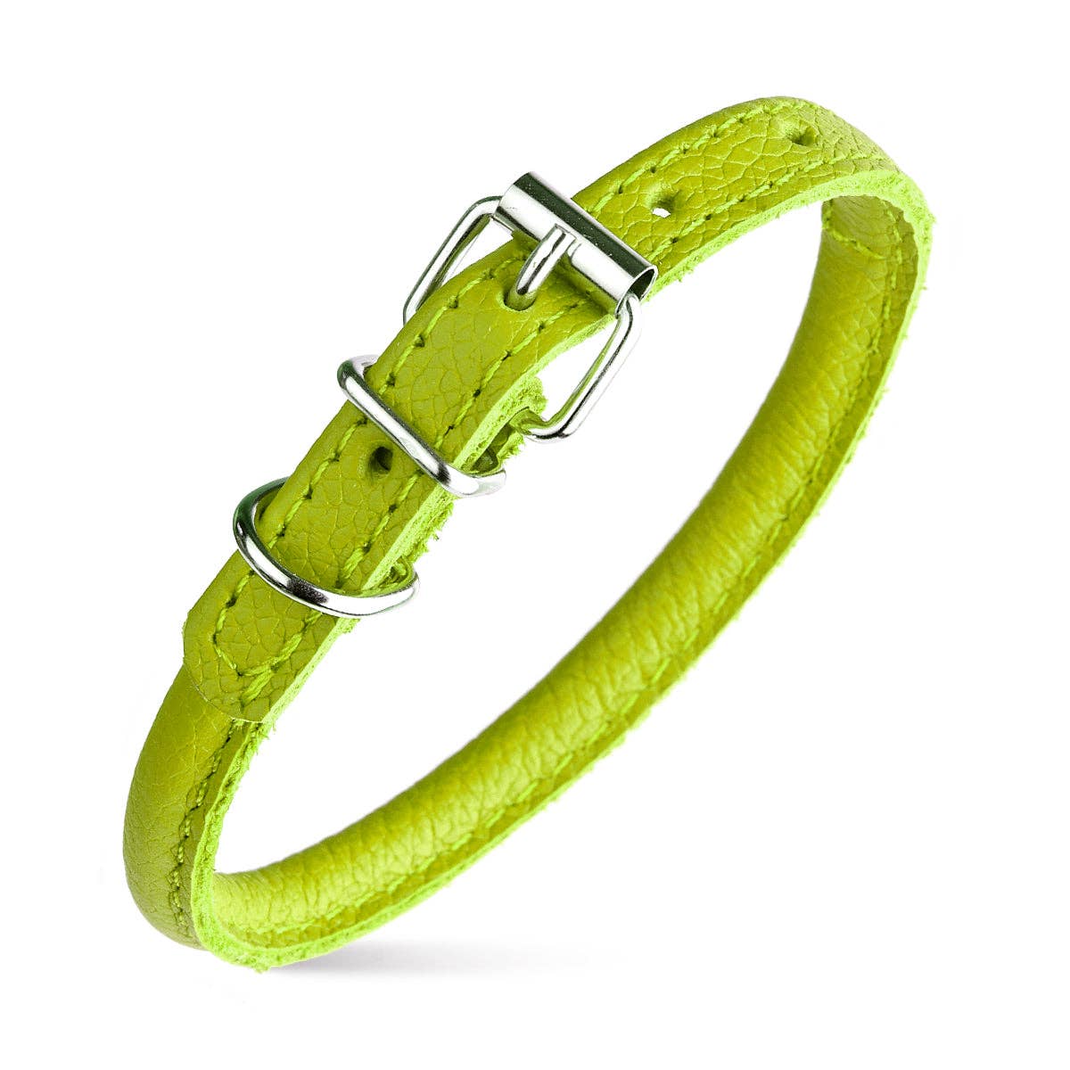 Dogline - Soft Leather Round Collar