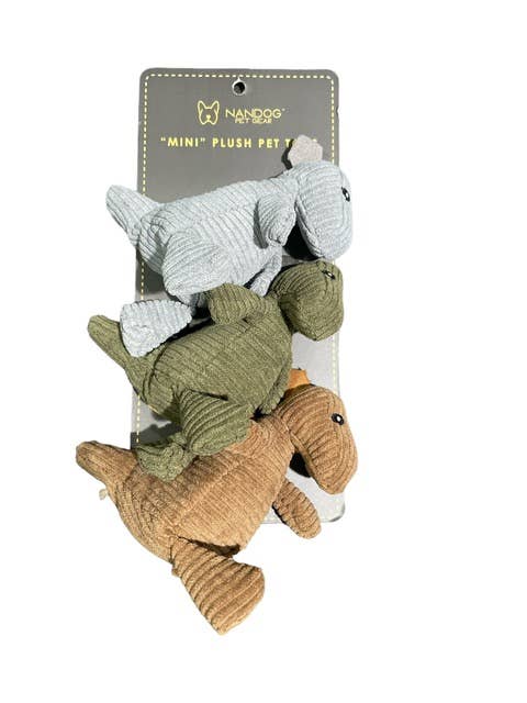 Nandog Pet Gear Mini Trio Dino Toy